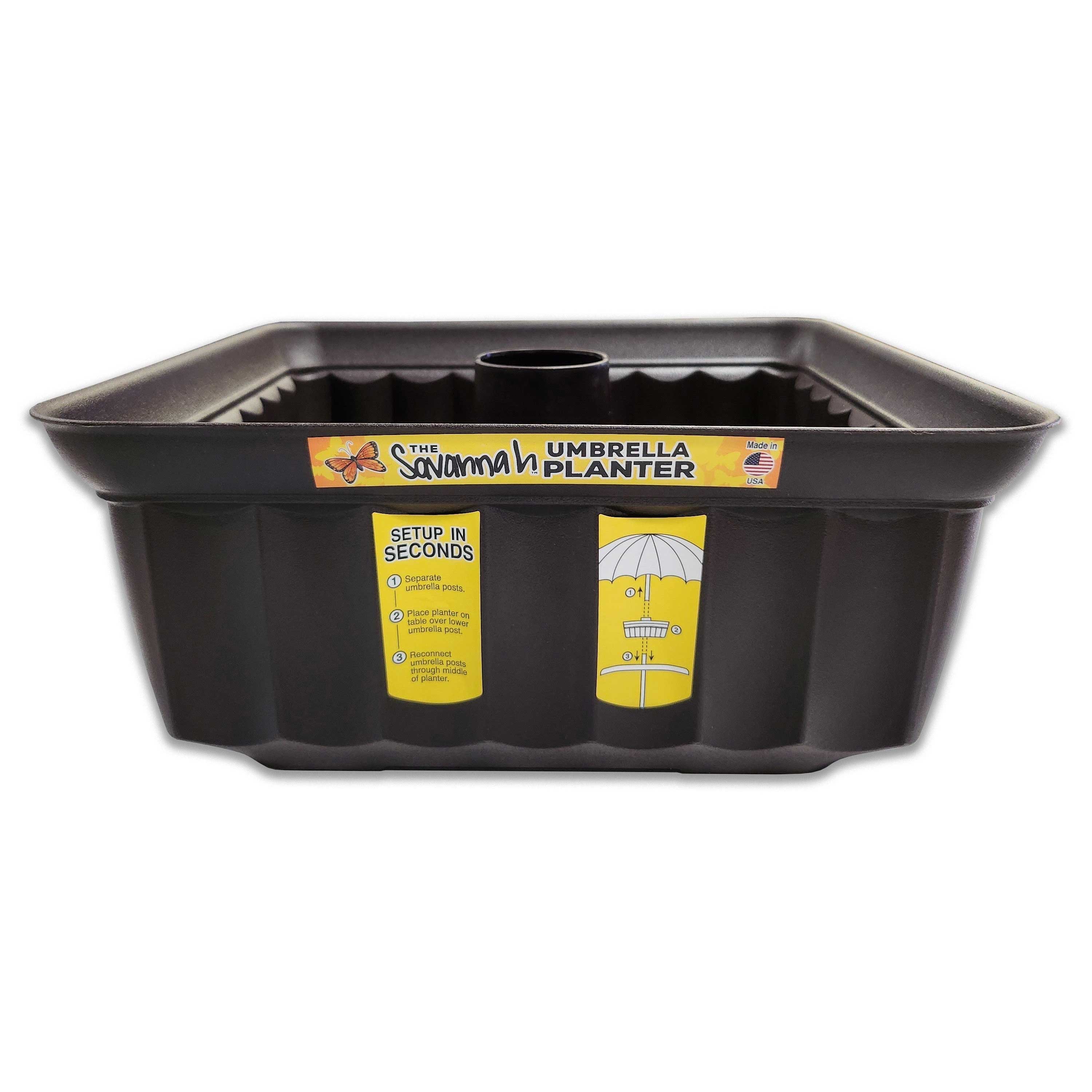 Square Savannah Planter - Brown